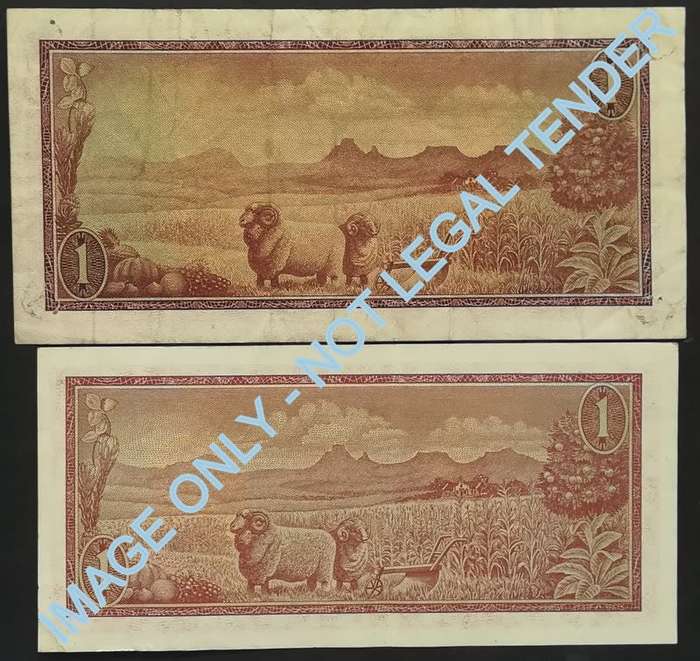 T W DE JONGH 1 RAND 1ST + 3RD ISSUE (2 NOTES)