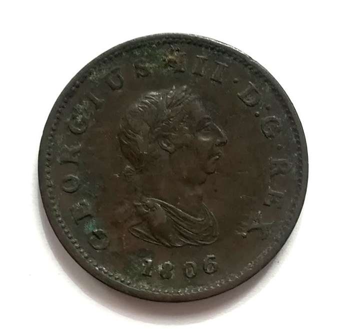 GREAT BRITAIN 1806 HALF PENNY