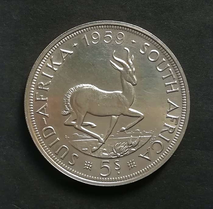 1959 UNION 5 SHILLINGS **EXCELLENT**
