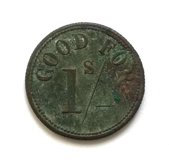 THE HOTEL KIMBERLEY 1 SHILLING TOKEN **RARE** 25MM