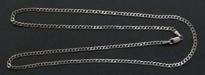 STERLING SILVER ITALY CHAIN 480MM 3.8 GRAMS