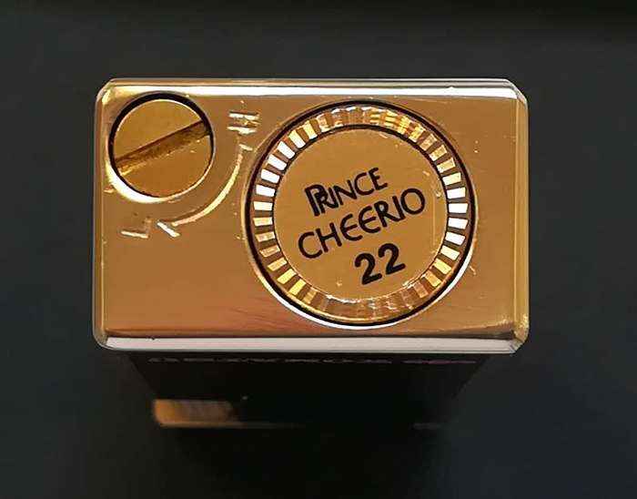 1960'S PRINCE CHEERIO 22 GAS LIGHTER ORIGINAL BOX *EXCELLENT*