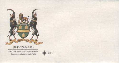 FDC - Johannesburg FDC 4.15.1 - unused - as per photo