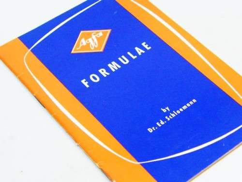 Agfa formulae by Dr. Ed Schloemann
