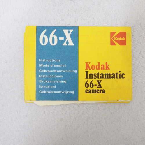 Kodak instamatic 66-x camera instruction manual