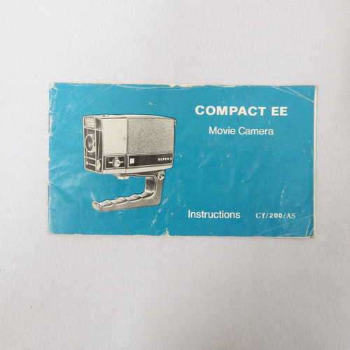 Compact EE movie camera instruction manual