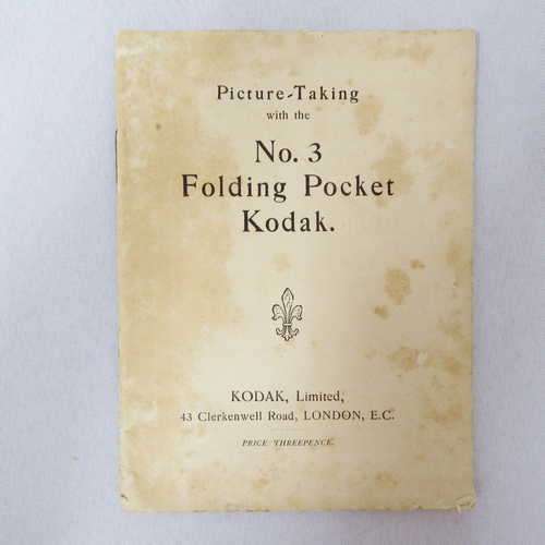 Picture-taking with the No.3 Folding Pocket Kodak instruction manual