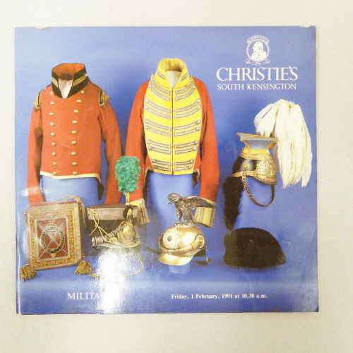 Christie`s South Kensington Militaria catalogue - Friday 1 February 1991