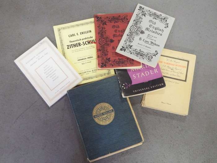 Lot of 7 music books including Afrikaans