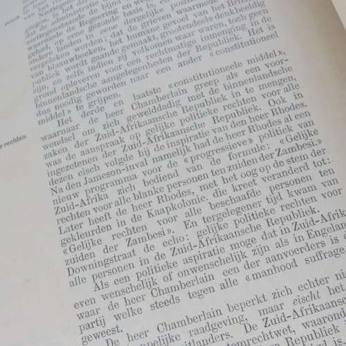 Een eeuw  van onrecht  -FW Reitz -Printed in 1900 in book form together with the original manuscript