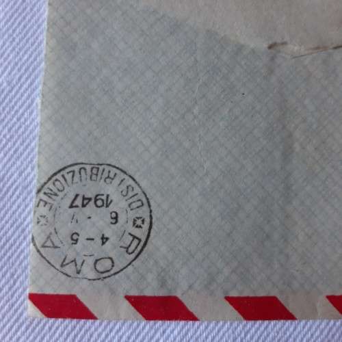 Airmail cover from Ankara, Turkey to Roma, Italy with 5 Turkey stamps - Dated 28 April 1947