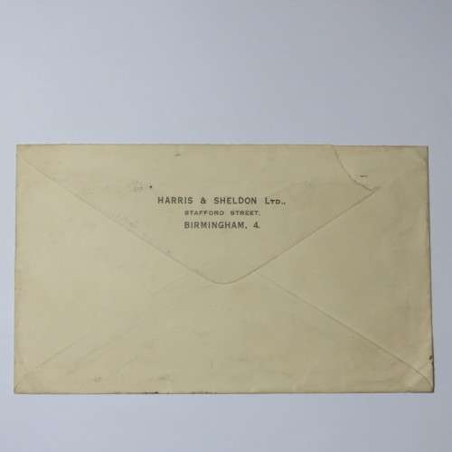 Airmail cover from Birmingham, England to Cape Town, South Africa