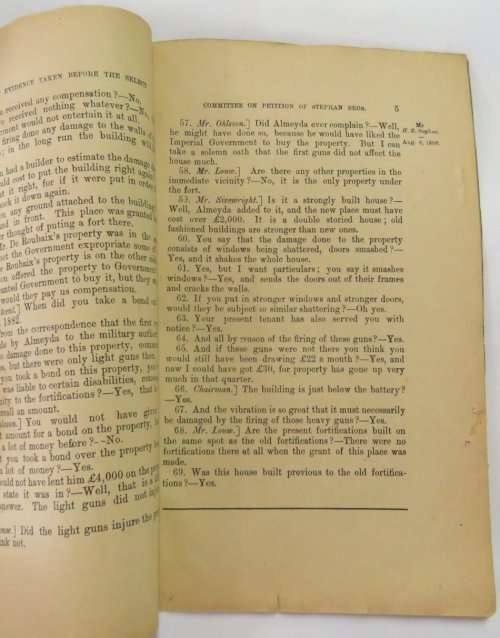 Cape of Good Hope report of the select committee on the petition of Stephan Bros. - 1890