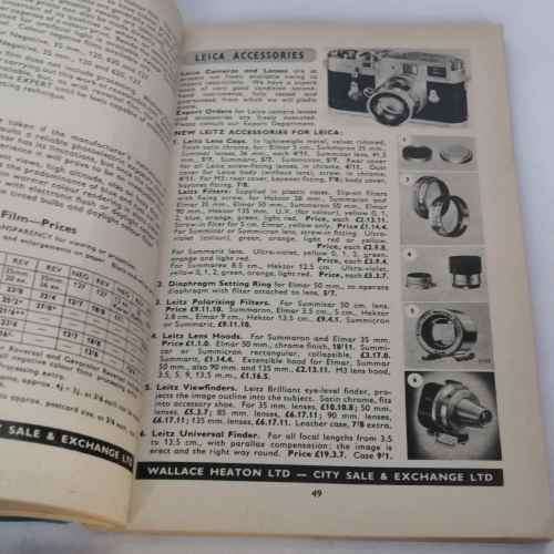 The Photographic Blue Book 1956/7 edition - Wallace Heaton Ltd
