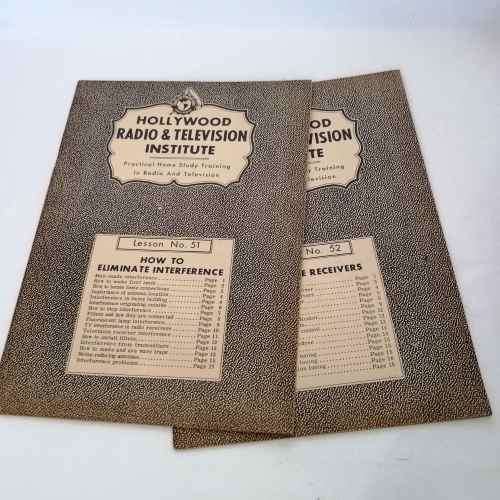 Lot of 10 Hollywood Radio and Television Institute Home Study lesson books
