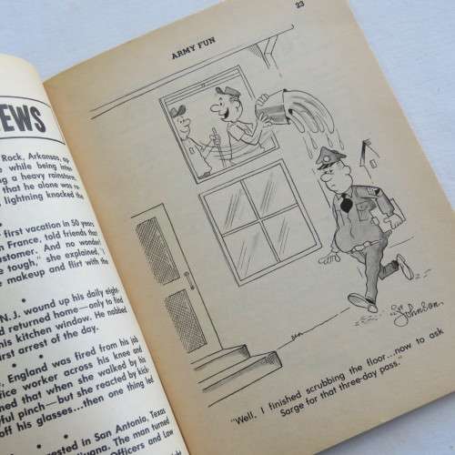 Vintage cartoon book Army Fun - February 1967