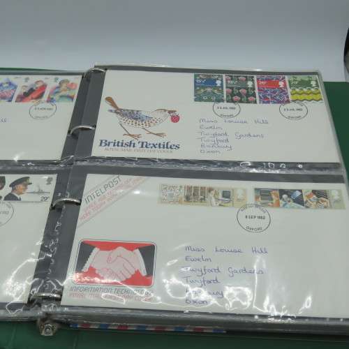 FDC album with 79 British covers and few others - with the album