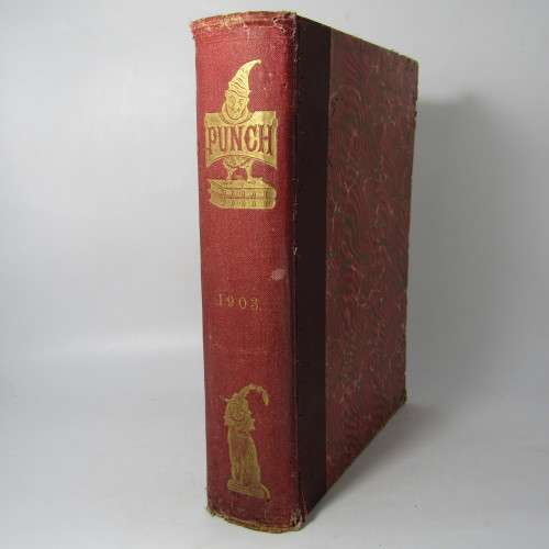 1903 Bound Volume of Punch magazine - some damage