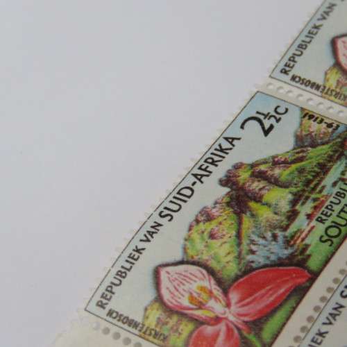 SACC 223 South Africa March 1963 Kirstenbosch Botanical gardens anniversary 2 1/2 cent stamps