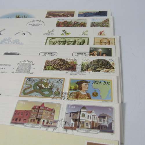 Lot of 48 Southern Africa - First Day Covers and Sheets - also other items