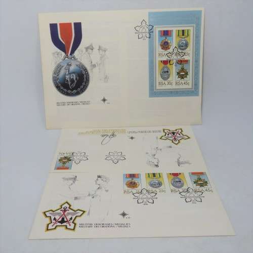 Set of 3 First day covers with SA Medals - Including one for AP Moller