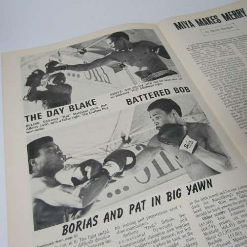 South Africa Boxing and Wrestling Magazine - No.s 1 to 12 with 3 and 8 missing - also Vol. 12 No. 1