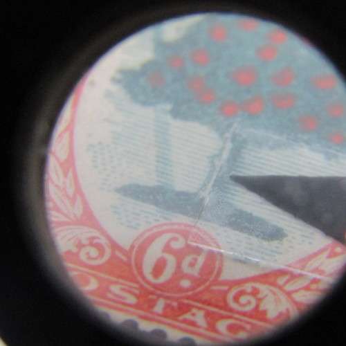 SG 61-61a South Africa six pence falling ladder variety flaw - excellent mint pair