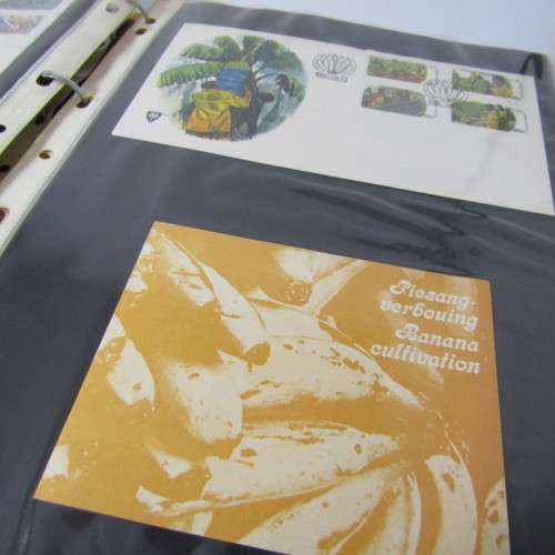Loose leaf album with 37 homelands covers, firs day sheets and other items - Venda and Ciskei