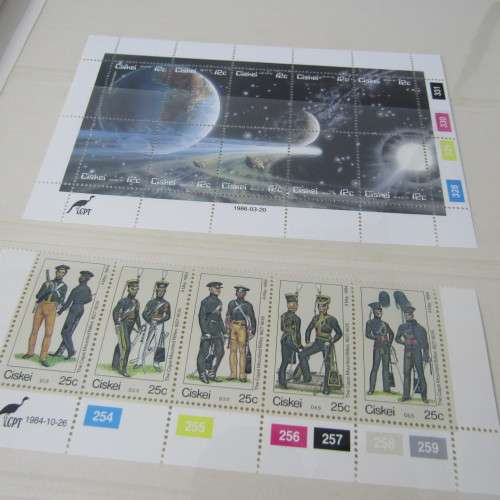32 Page stamp album in very good condition Venda and Ciskei mint collections and some control blocks