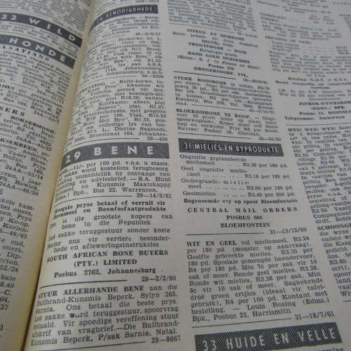 Die Landbou Weekblad - 31 Oktober 1961 - cover damage
