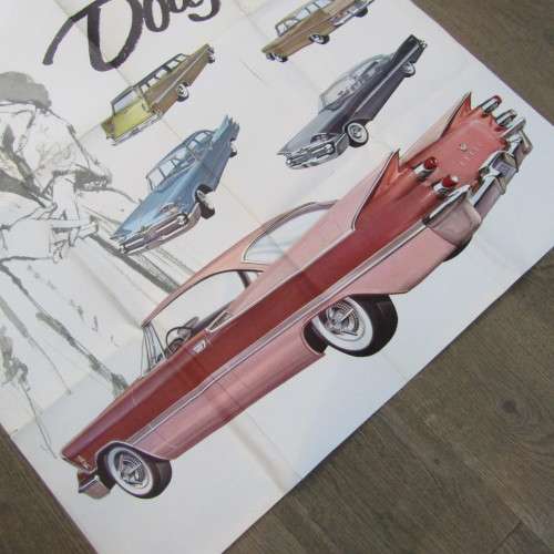 Vintage large 1959 Dodge poster - 96 x 126cm