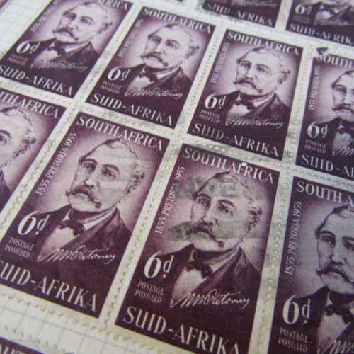 Stamp album with almost 1500 South Africa stamps - some very good ones - unresearched for variations