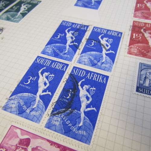 Stamp album with almost 1500 South Africa stamps - some very good ones - unresearched for variations