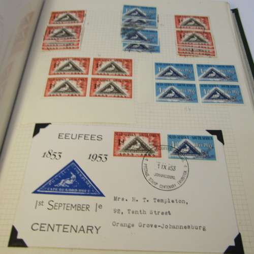 Stamp album with almost 1500 South Africa stamps - some very good ones - unresearched for variations