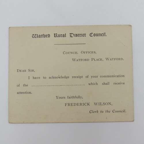 Early 1900`s post card with preprinted half penny postage - Edward 7