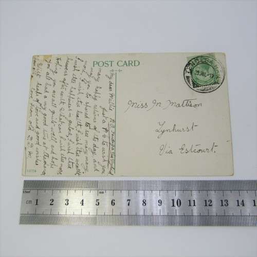 Postcard from Tendega Vryheid South Africa to Lynhurst South Africa via Vryheid South Africa 29 July