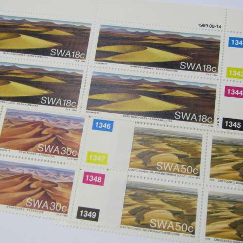1989 Namib Desert Sand Dunes SACC 526 527 and 529