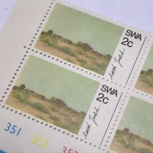 SWA 1973 Scenery Paintings SACC 245 - mint stamp block