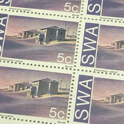 SWA 1975 Historic Monuments SACC 283 284 285 Set of Control blocks of 6