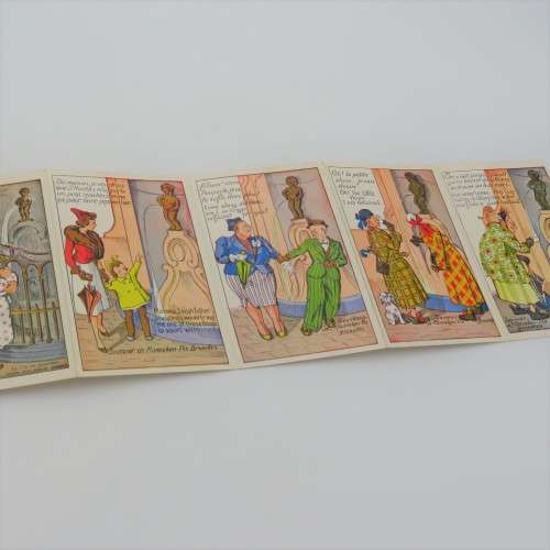 Mannekin-Pis - 10 Vintage Bruxelles comic postcards in folder
