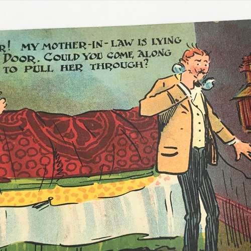 Antique Funny post card - unused