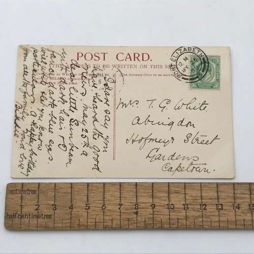Lot of 8 antique post cards featuring Port Elizabeth buildings - all over 100 years old