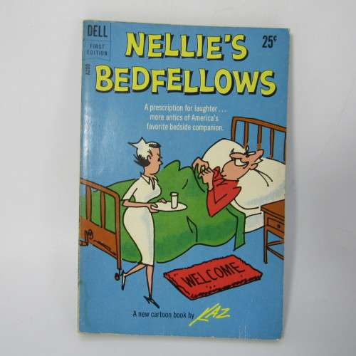 Lot of 5 vintage comic books - Nellies Bedfellows, Trudy, Thimk, The wonderful world of girls