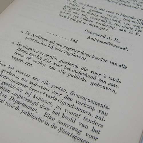 General Instruction om keeping and submitting accounts for the ZAR 1887 - Dutch / AFR
