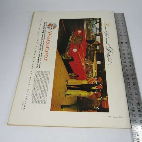 Vintage Car Magazine - August 1966 - excellent condition
