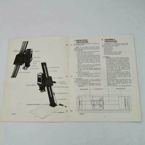 Beseler 67 C enlarger booklet