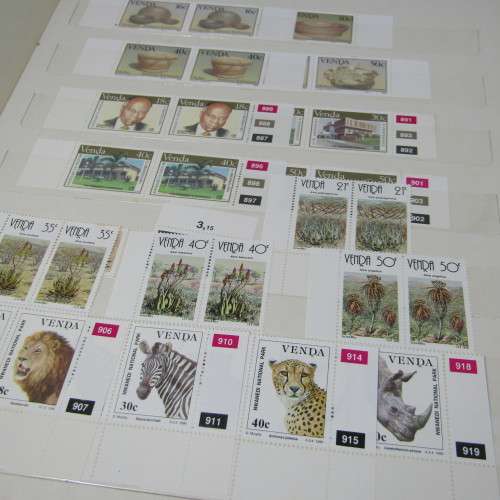 Album with about 400 stamps of Venda - includes the album