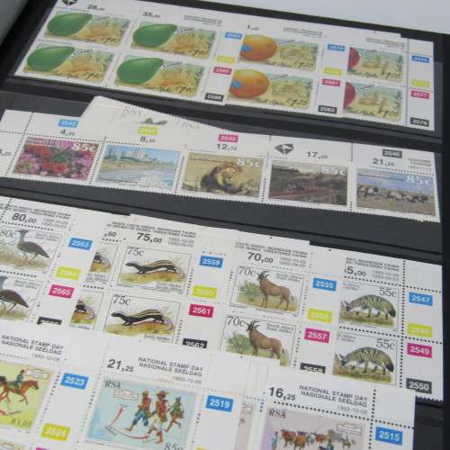Stamp album with control blocks and mint stamps - more than 1500 mint stamps