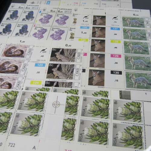 Stamp album with control blocks and mint stamps - more than 1500 mint stamps