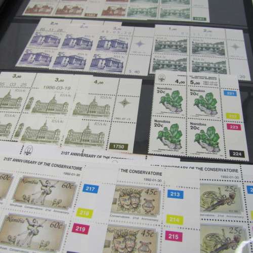 Stamp album with control blocks and mint stamps - more than 1500 mint stamps